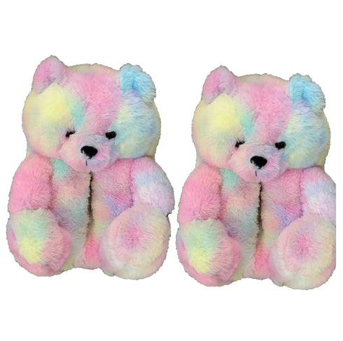 Cute Unisex Teddy Bear Plush Slippers